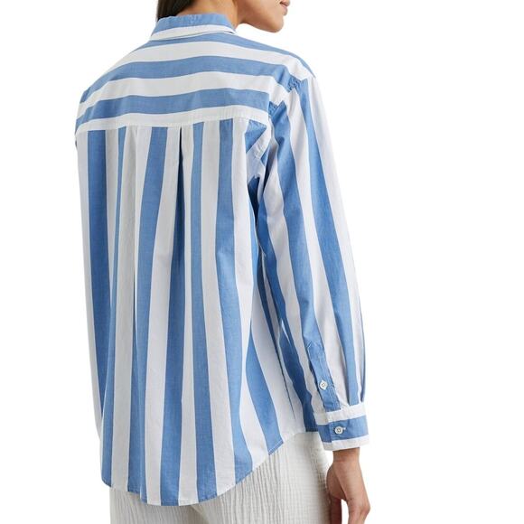 Rails Arlo Rue Stripe Blue & White Button-Up Shirt Women’s Size M - Picture 2 of 9